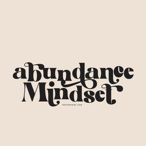 abundance mindset